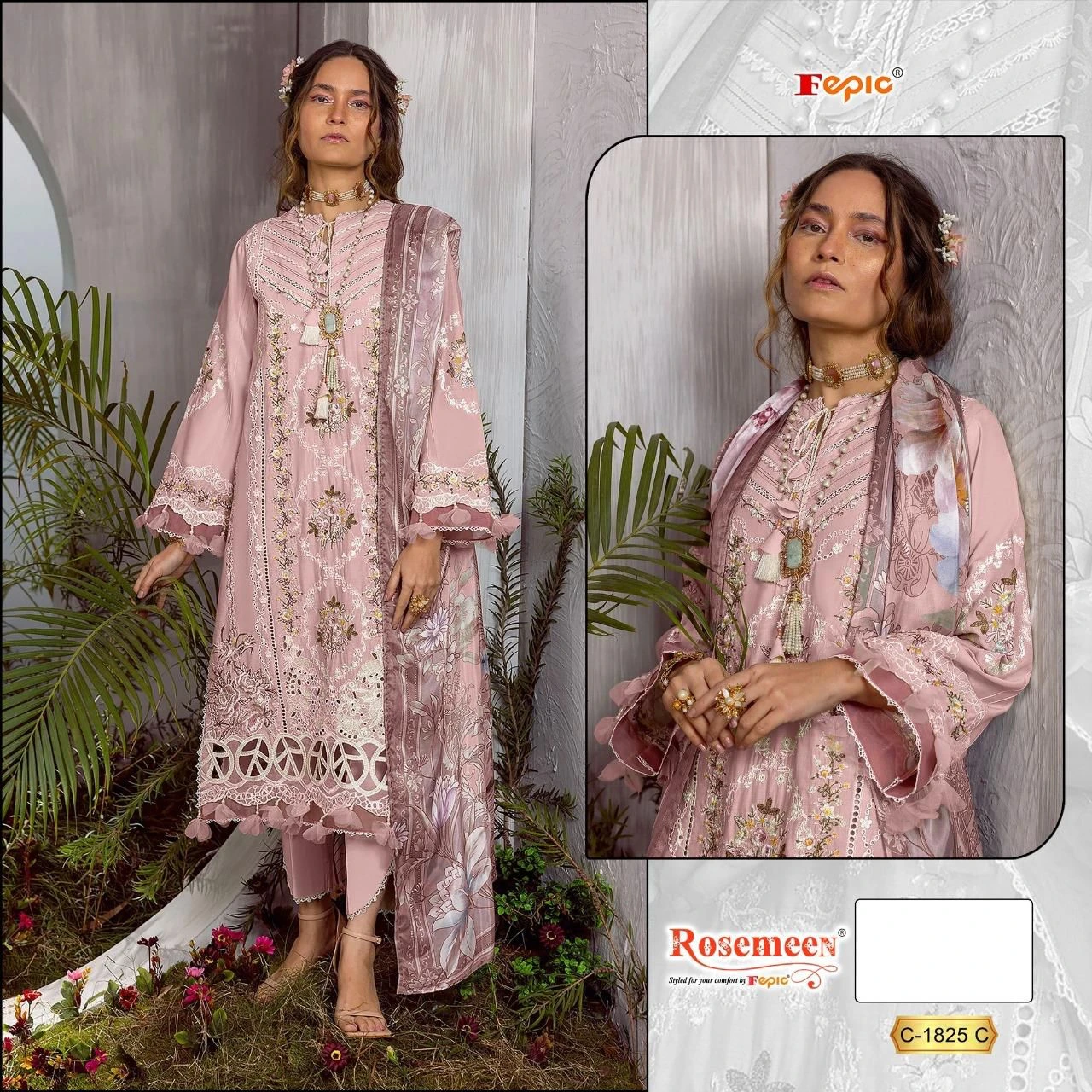 Fepic C 1825 Abc Pure Cotton Wholesale Pakistani Salwar Suit Catalog — Wholesale Pakistani Suits, MPA wholesale from Surat — Photo 5